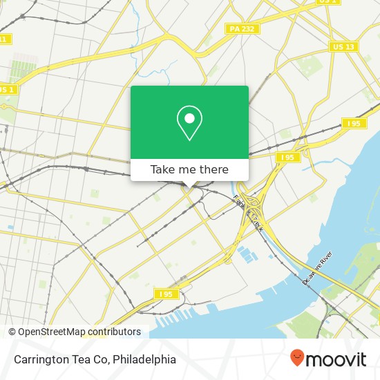 Mapa de Carrington Tea Co