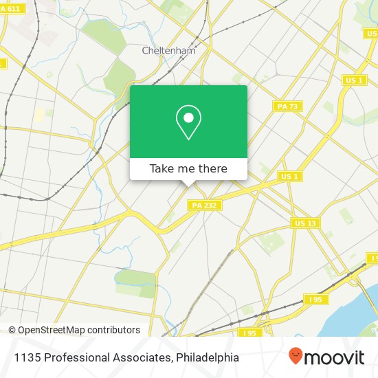 Mapa de 1135 Professional Associates