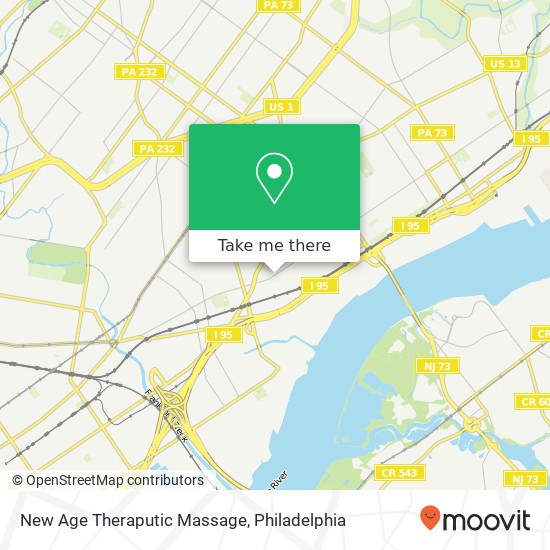 New Age Theraputic Massage map