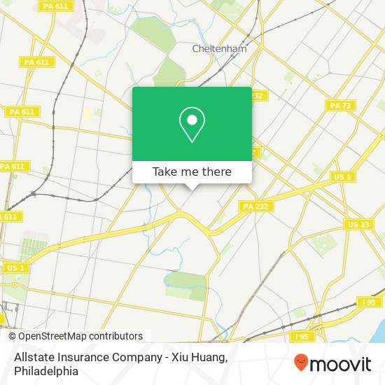 Allstate Insurance Company - Xiu Huang map