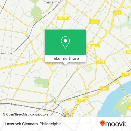 Laverock Cleaners map