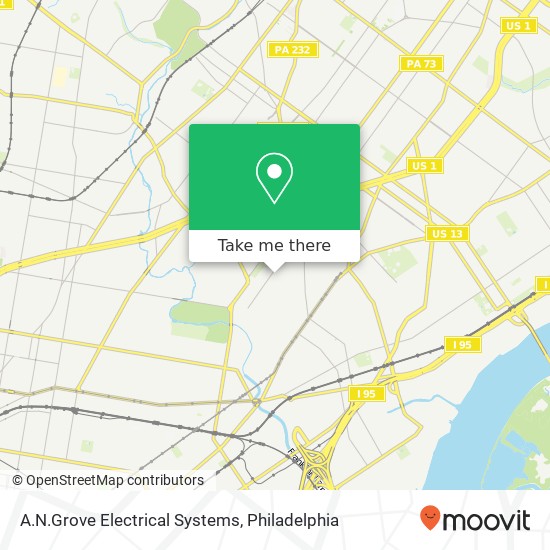 Mapa de A.N.Grove Electrical Systems