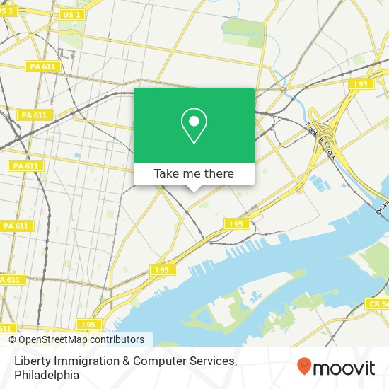 Liberty Immigration & Computer Services map