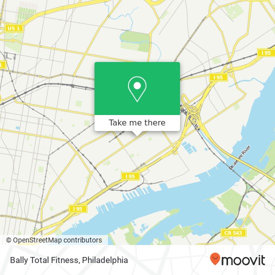 Bally Total Fitness map