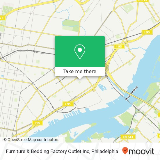 Furniture & Bedding Factory Outlet Inc map