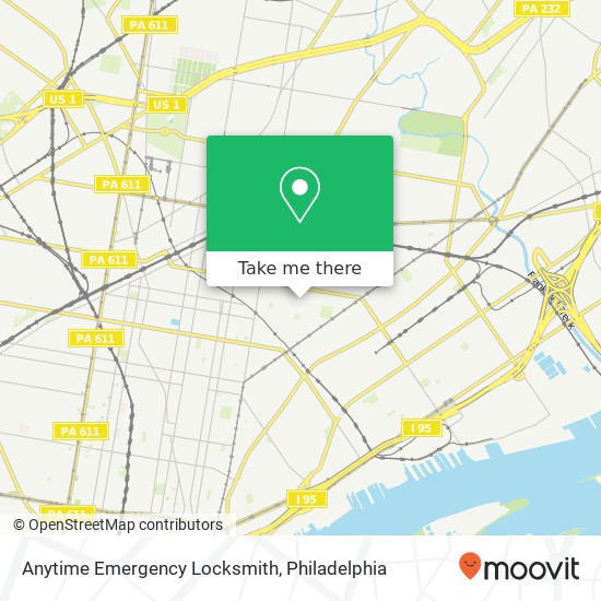 Mapa de Anytime Emergency Locksmith