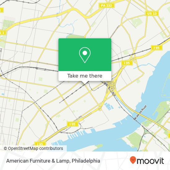 American Furniture & Lamp map