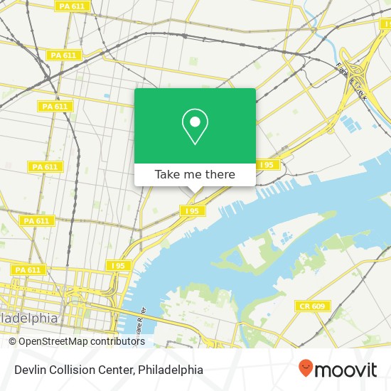 Mapa de Devlin Collision Center