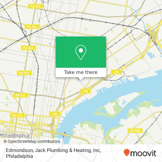 Edmondson, Jack Plumbing & Heating, Inc map