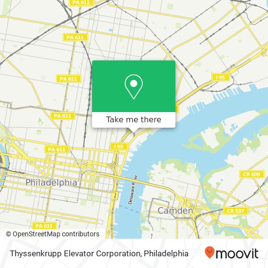 Thyssenkrupp Elevator Corporation map