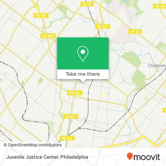 Juvenile Justice Center map