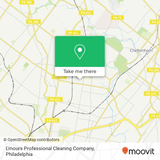 L'mours Professional Cleaning Company map