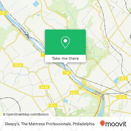 Mapa de Sleepy's, The Mattress Professionals