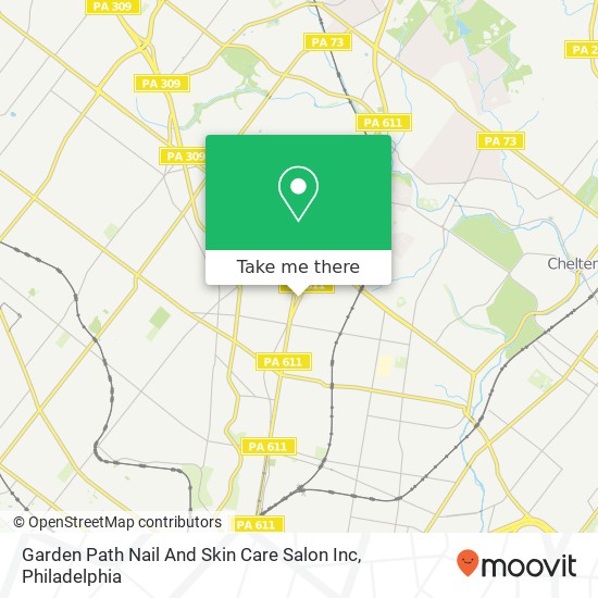 Garden Path Nail And Skin Care Salon Inc map
