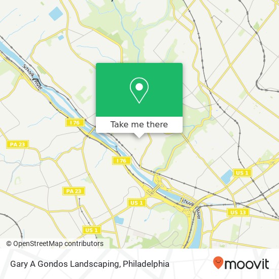 Gary A Gondos Landscaping map