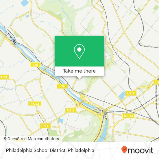 Philadelphia School District map