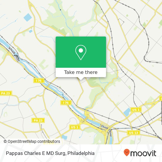 Pappas Charles E MD Surg map