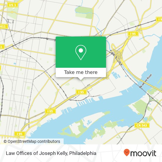 Law Offices of Joseph Kelly map