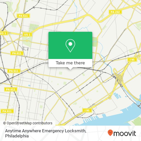 Anytime Anywhere Emergency Locksmith map