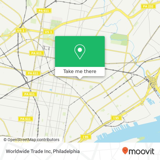 Worldwide Trade Inc map