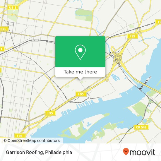 Garrison Roofing map