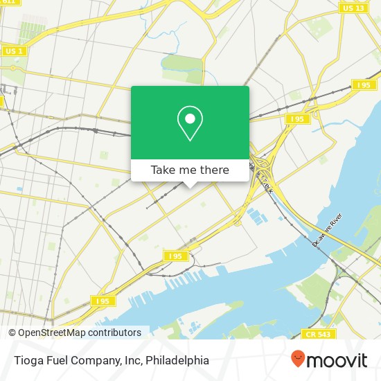 Tioga Fuel Company, Inc map