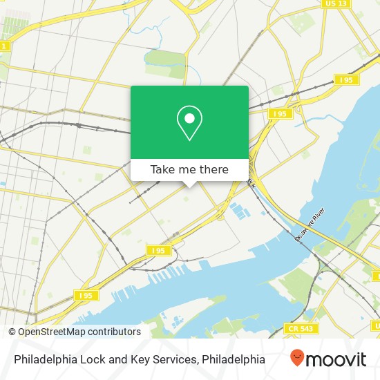 Philadelphia Lock and Key Services map