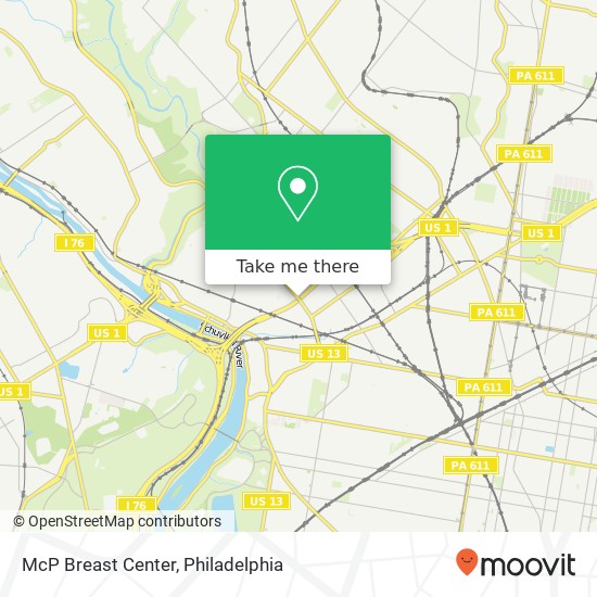 McP Breast Center map