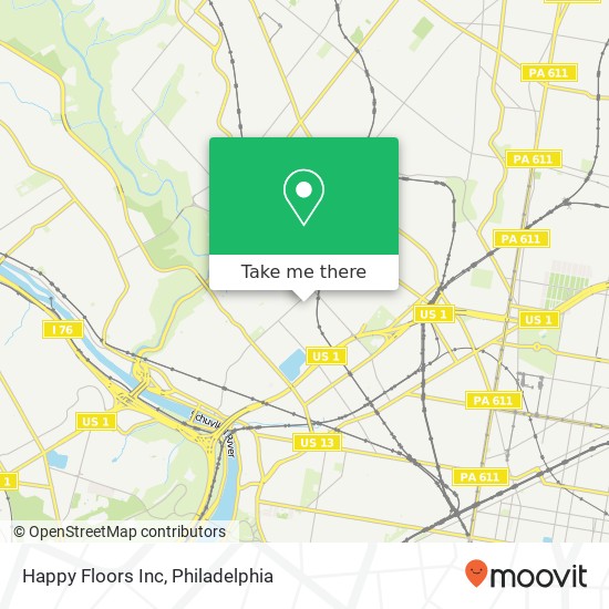 Happy Floors Inc map