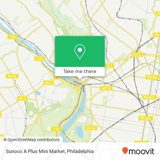 Sunoco A Plus Mini Market map
