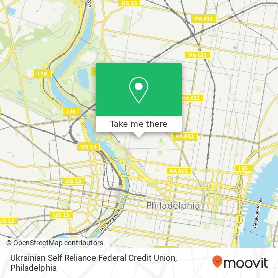 Mapa de Ukrainian Self Reliance Federal Credit Union