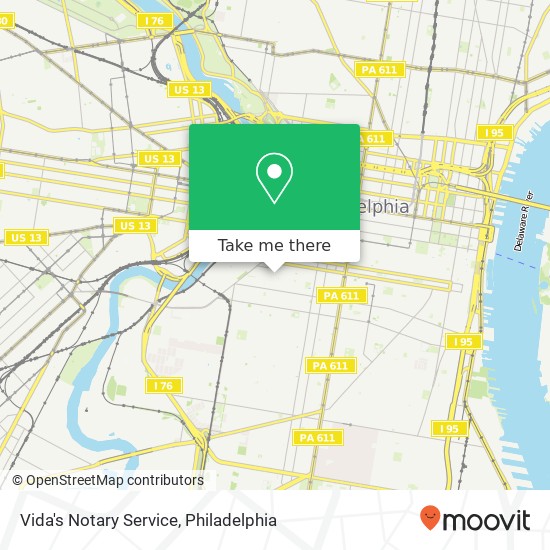 Mapa de Vida's Notary Service