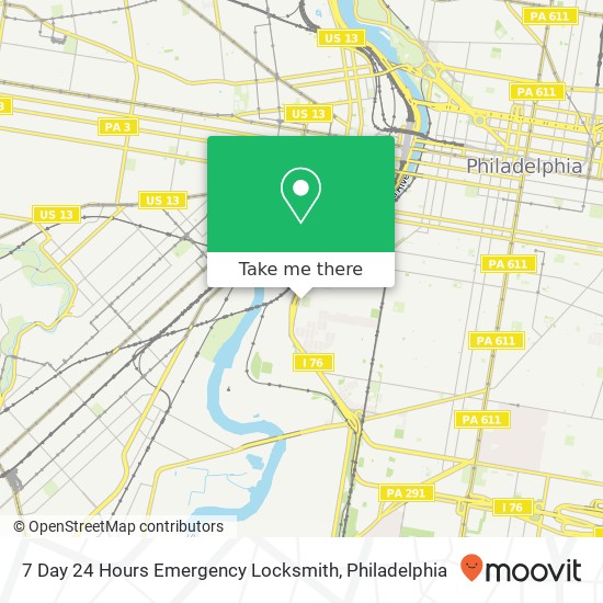 Mapa de 7 Day 24 Hours Emergency Locksmith