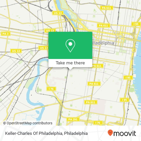 Mapa de Keller-Charles Of Philadelphia