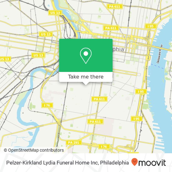 Pelzer-Kirkland Lydia Funeral Home Inc map