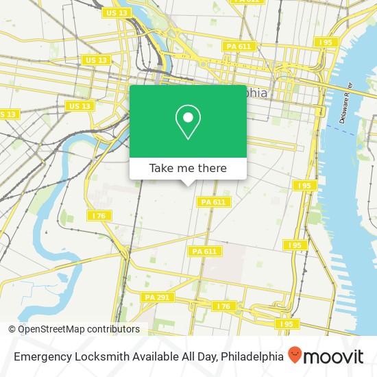 Emergency Locksmith Available All Day map