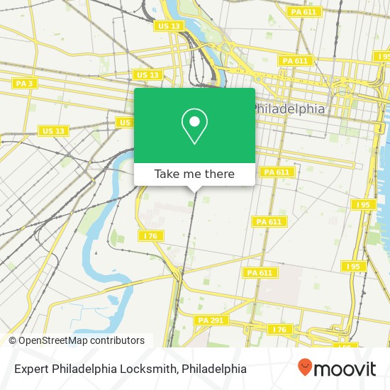 Mapa de Expert Philadelphia Locksmith