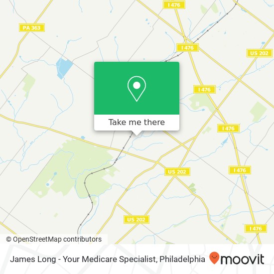 Mapa de James Long - Your Medicare Specialist