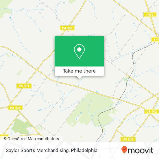 Saylor Sports Merchandising map