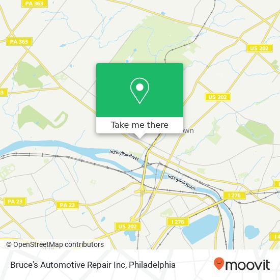 Mapa de Bruce's Automotive Repair Inc