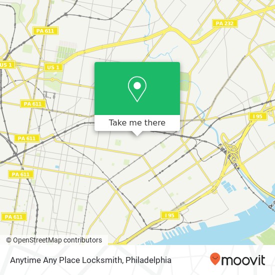 Mapa de Anytime Any Place Locksmith