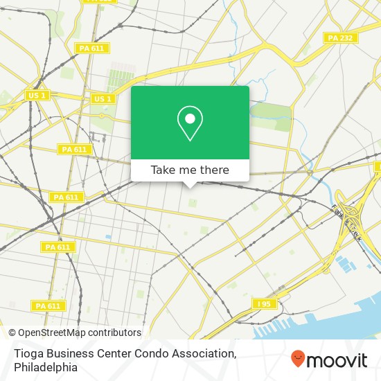 Mapa de Tioga Business Center Condo Association