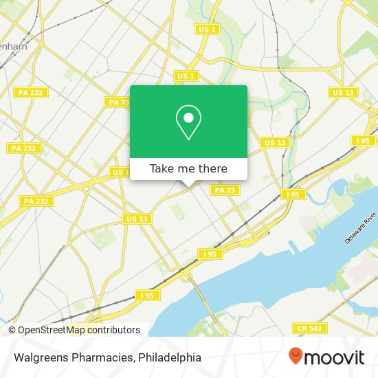 Walgreens Pharmacies map