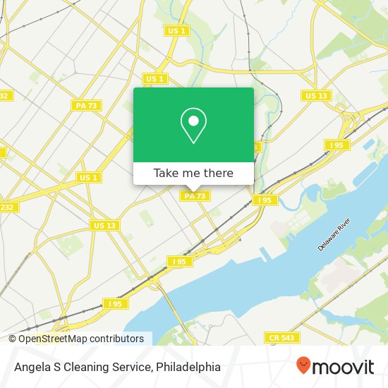 Angela S Cleaning Service map