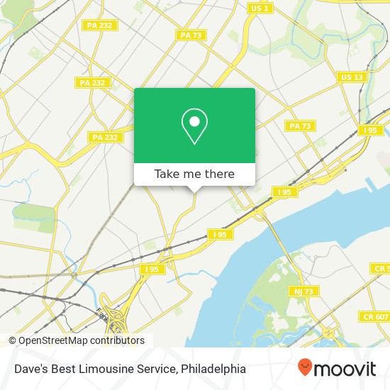 Dave's Best Limousine Service map