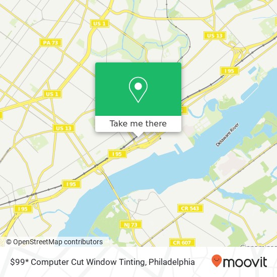 $99* Computer Cut Window Tinting map