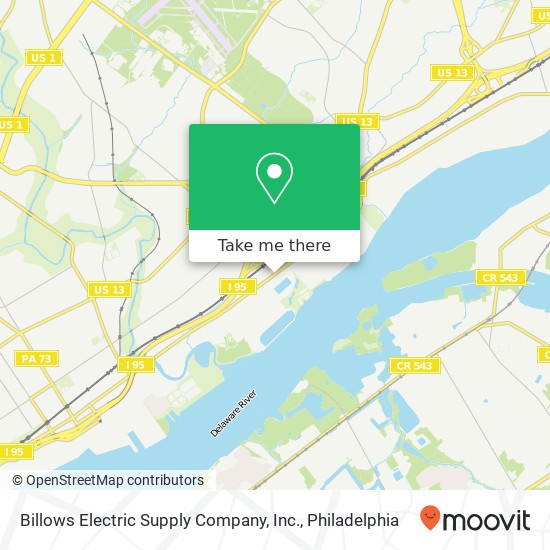 Mapa de Billows Electric Supply Company, Inc.