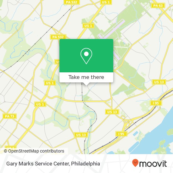 Mapa de Gary Marks Service Center