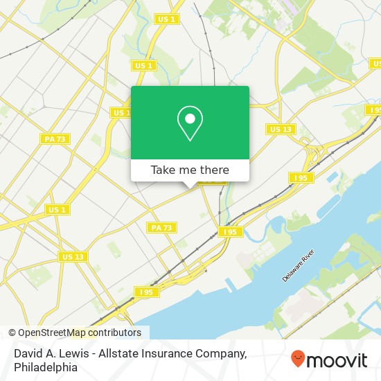 Mapa de David A. Lewis - Allstate Insurance Company