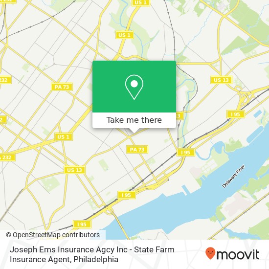 Mapa de Joseph Ems Insurance Agcy Inc - State Farm Insurance Agent